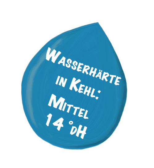 Angaben zur Wasserhärte in Kehl